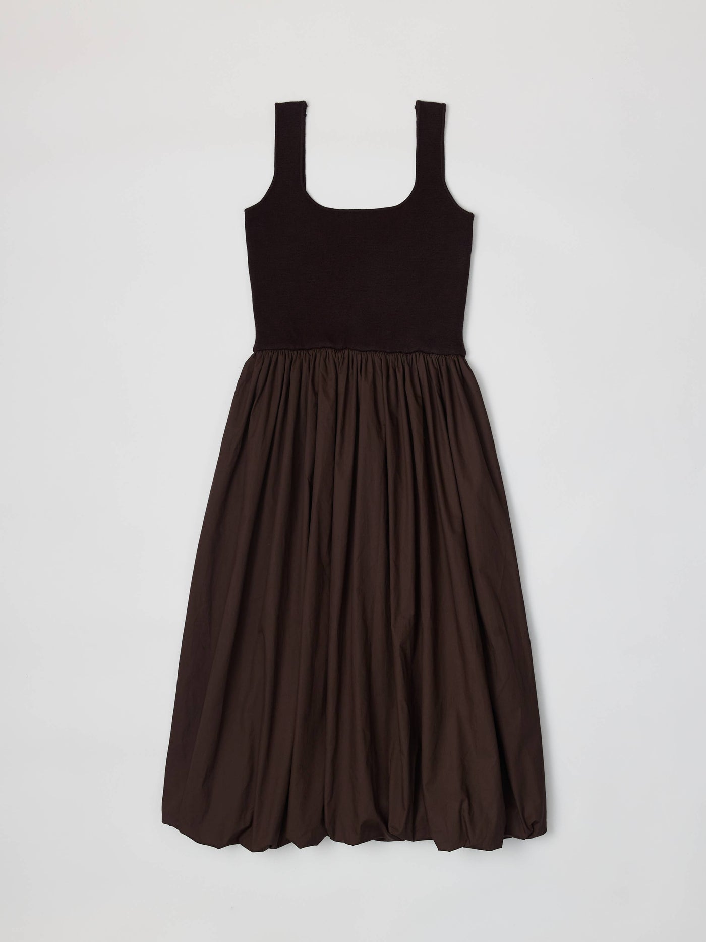 The Bella Bubble Dress Brown