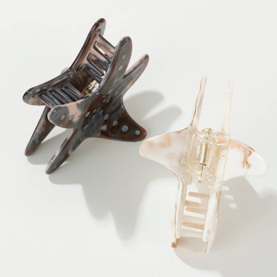 Calacatta Starfish | Medium Painted Starfish Claw Clip: Assorted