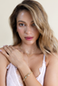 14k Vermeil CZ Stone Lariat Necklace