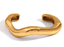 Editorial Wave Cuff Bangle Bracelet-14K Gold PVD- Recycled 
