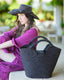 St. Tropez Straw Handbag Cappucino