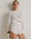 Mini Shorts With An Openwork Heart Pattern Maris