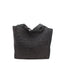 Mamie XL Straw Handbag Black Zebra Stripe