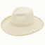 Fine Palm Leaf Straw Pencil Brim Western Hat, UPF 50+
