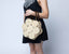 Romy Disc Raffia Straw Handbag with Wooden Bead Handles