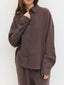 The Ellen Set Striped Brown