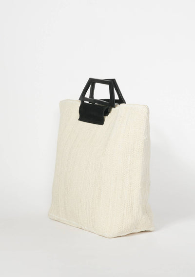 Large Cotton Weaved Tote Bag Natural