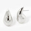Gold-Dipped Chunky Water Drop Post Earrings Gold