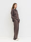 The Ellen Set Striped Brown
