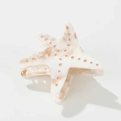 Calacatta Starfish | Medium Painted Starfish Claw Clip: Assorted