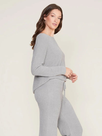CozyChic Ultra Lite Slouchy Pullover Dove Gray