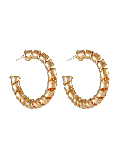 Ribbon Hoops Gold