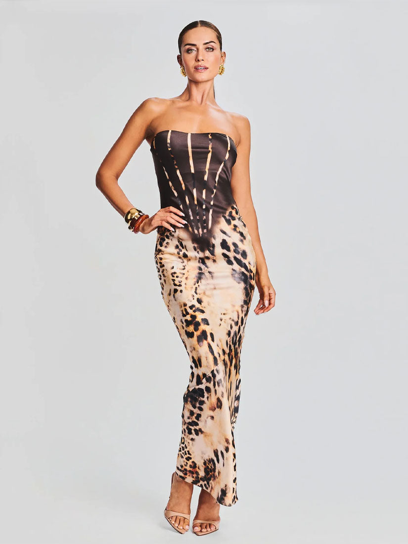 Shayna Dress Vintage Cheetah
