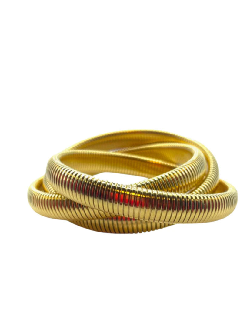 Twisted Cobra Bracelet Gold