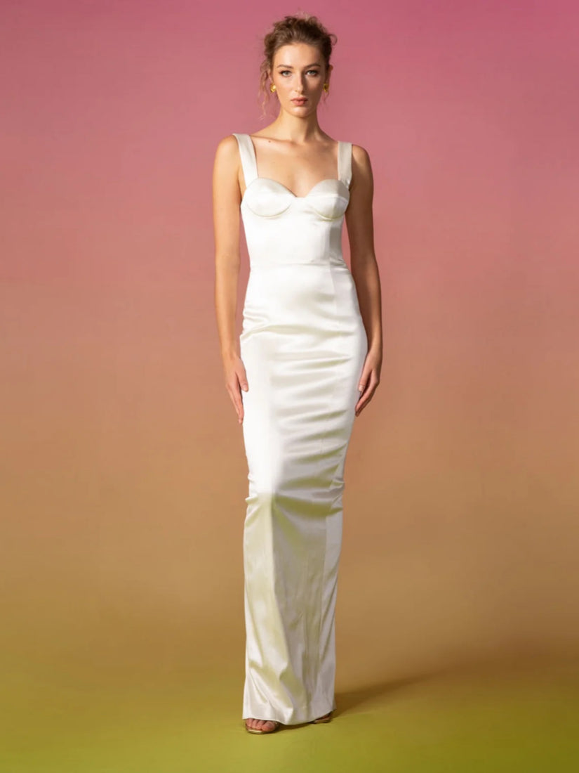 Palmela Dress Ivory