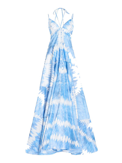 Lidia Dress Azure Glaze