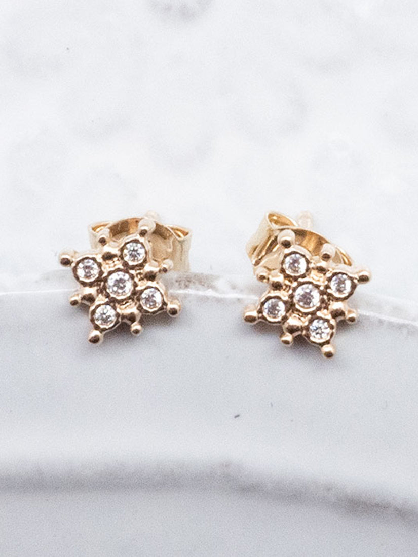 Square Studs Gold Platted