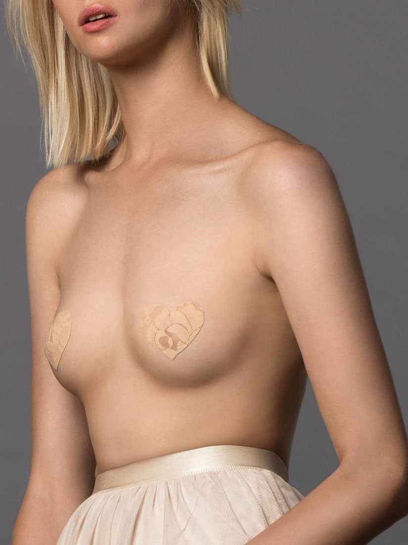 Heart Nipple Covers Creme