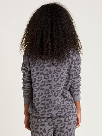 CozyChic Ultra Lite Slouchy Barefoot in the Wild Pullover Graphite Carbon