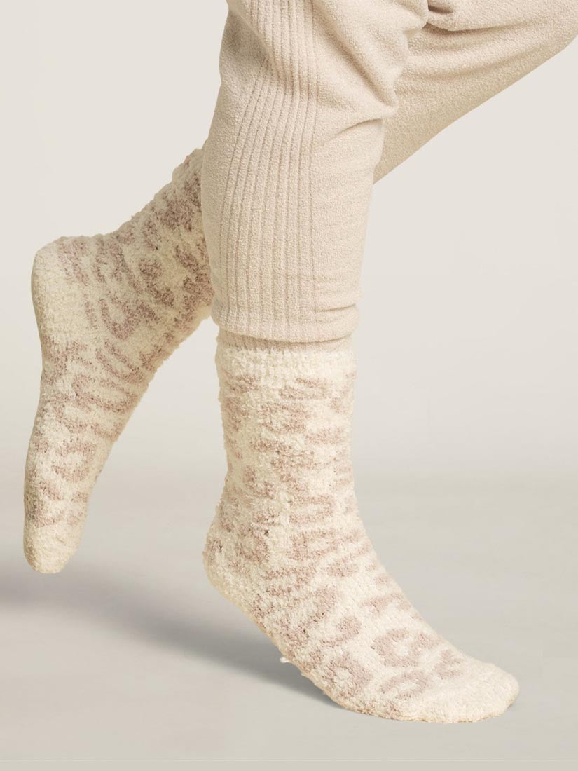 CozyChic Women's Barefoot In The Wild Socks Cream Stone